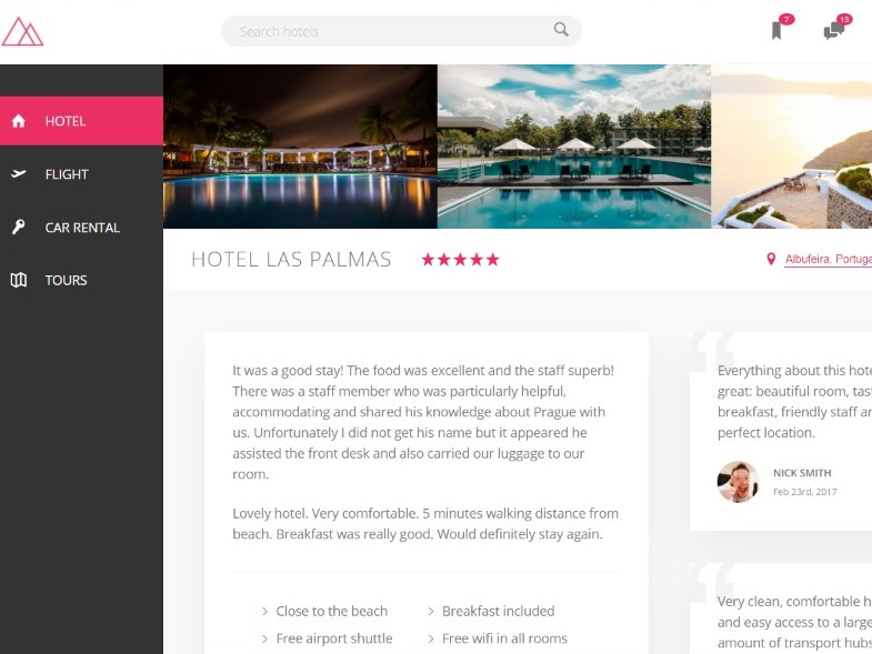 Trillo-A website for booking hotels